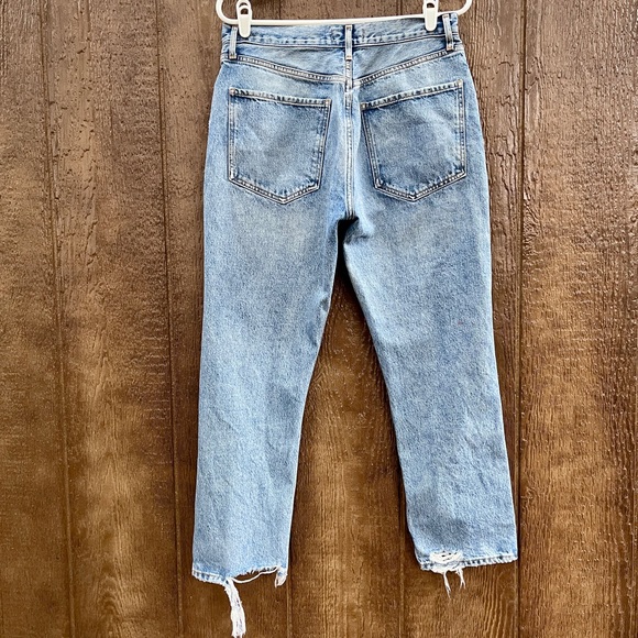 Agolde Riley High Rise Straight Crop Jeans Size 30 - Picture 11 of 14